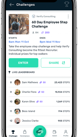 PUML Corporate Challenge Leaderboard Get Rewarded to Join Fitness Challenges on PUML